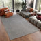 TAPISO Noyan Teppich Kurzflor Antirutsch Grau Einfarbig Waschbar Modern Design Waschmaschinenfest rutschfest Wohnzimmer Schlafzimmer ÖKOTEX 240 x 340 cm