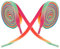 BESPORTBLE 1paar Einstellbare Regenbogen-graffiti Skate-laces Gewachste Hockey-schnürsenkel Aus Strapazierfähigem Für Roller Eisskates Sport-schnürsenkel Zubehör