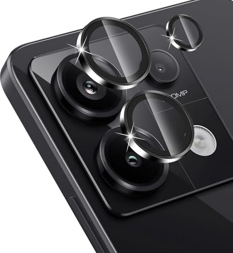 Liilaa Protector de Lente de Cámara para Xiaomi Redmi Note 13 Pro 5G, 9H Dureza Anti Arañazos Protector Camara Vidrio Templado, HD Individuo Metal Cristal Templad - 2 Juegos