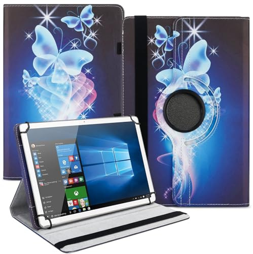 NAUCI Tablet Universal Hülle für 10 10,1 Zoll - Multi-Winkel Schutzhülle kompatibel mit Teclast P30 P30T T50 T45 T40S P25T P30S P20S P40 M50 M40 Tasche Drehbar Tablet bis 10.9 11 Zoll