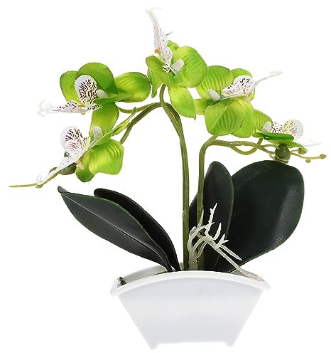 Alipis Orchideen Dekor Topfpflanze Mini Orchideen Künstliche Pflanze Im Topf Simulation Gefälschter Bonsai Künstliche Orchideen Orchideen Küchen Dekor Künstliche Blumen