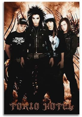 Tokio Hotel-Poster, Raumdekoration, ästhetisches Poster, künstlerisches Poster für Schlafzimmer, Wohnzimmer, Wände, 20 x 30 cm, ungerahmter Stil