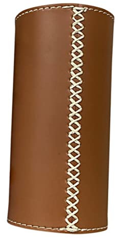 KOMBIUDA Gas Tank Protective Leather Case for Camping Outdoor Canister Protector Fuel Storage Case