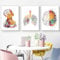 Anatomie Poste 3er-Set,Herz Gehirn Menschliche Anatomie Poster Krankenhaus Klinik Wandkunst Poster Medizin Wand Bilder-ohne Rahmen（C,50x70cm*3)