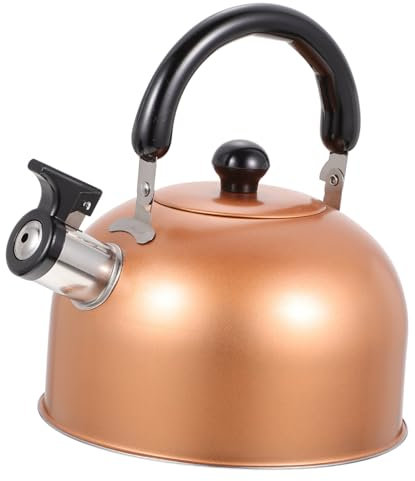 CRILSTYLEO Bouilloire Sifflante Bouilloire à Thé Sifflante Capacité 2l Acier Inoxydable pour Thé Et Café