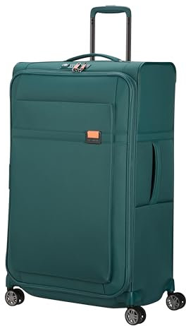 Samsonite Airea - Spinner L, erweiterbarer, Koffer, 78 cm, 111.5/120 L, Blau (Northern Blue/Orange)