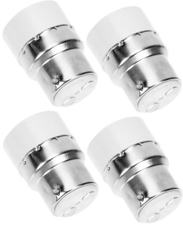 Uonlytech Mehrzweck-lampenfassungsumwandlung 4 Stück B22 auf E14-adapter für Deckenlampenfassung