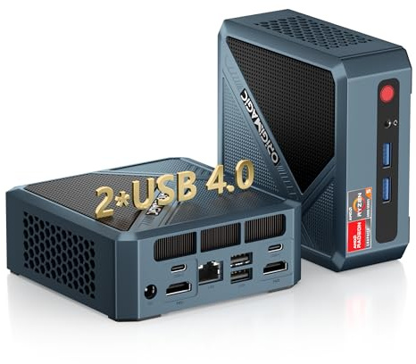 origimagic N2 PRO Mini PC Gaming, AMD Ryzen 7 6800H (up to 4.7GHz), 32GB DDR5 512GB PCIe SSD Mini Computers, Support 2xHDMI, 2xUSB4, BT 5.2/WiFi 6E, 2.5G LAN Mini Desktop PC