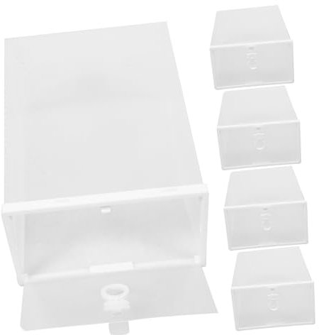 CONGARTENO 6stücke Stapelbare Schuhaufbewahrungsboxen Aus Transparentem Kunststoff Mit Sichtfenster Für Schuhregale Und Schrankorganisation Schützt Vor Schäden Und