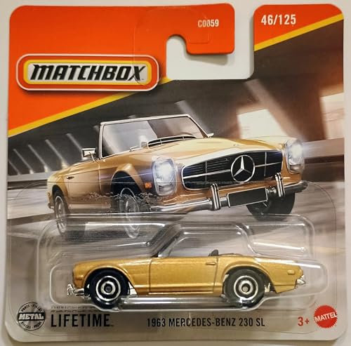 Matchbox 2025-1963 Mercedes-Benz 230 SL [Metalflake Gold] Gold 46/125