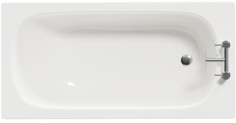 Wholesale Domestic Cassia 1400mm x 700mm Straight Single Ended Steel Bath with 2 Tap Holes including Legs