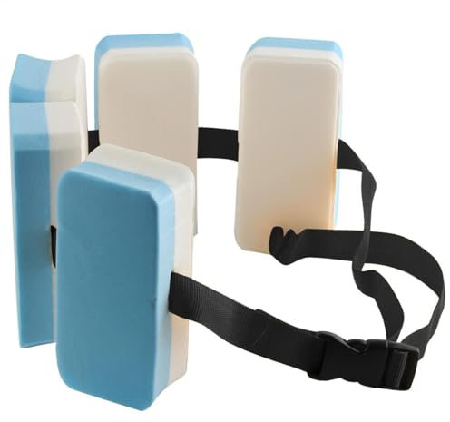 Ceinture de Natation Enfant, Ceinture de Natation Réglable avec 5 Blocs Flottants, Dispositif d'aide à la Flottabilité Enfant, EVA Ceinture d'entraînement à la Natation, Accessoires de Natation Enfant