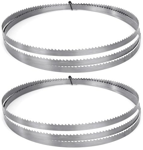 Tunejoy Lames de Scie À Ruban 1790 x 9,5 x 0,35mm 6 TPI SK5 pour Scie À Ruban pour Couper Bois Mousse Plastique 2 Pièces