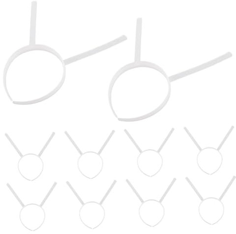 ULTECHNOVO 10pièces De -tête Plastique Transparent Pour Accessoires De Cosplay Avec Longues Base Pour Artisanales Et Décorations