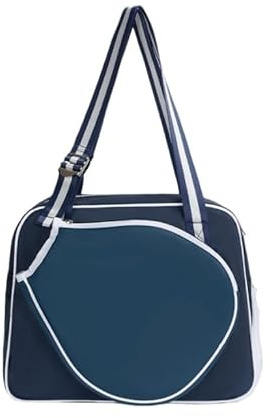 TentHome - Bolsa de Padel para hombre y mujer, impermeable, funda de pala para Padel y ping Pong con compartimento para zapatos, gran bolsa de deporte multifuncional (azul)