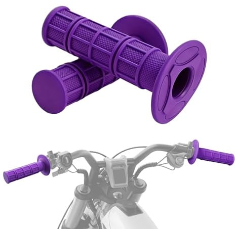 Manopole universali per moto da cross da 2,2 cm, in gomma morbida, per Sur Ron Talaria E-Ride Pro Tuttio ecc. (viola)