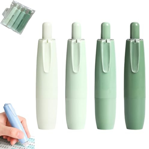 Double Sided Tape Pens - Correction Tape Double-Sided Adhesive, Retractable White out Correction Tapes, Double Sided Press Glue Pen for Crafting, Cards, Photo, Album, Journal (D#)
