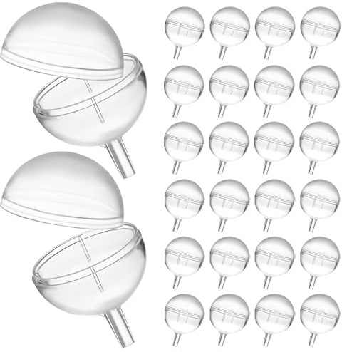 Artibetter 80 Stück Transparente Schokoladenhalter aus Acryl für Pralinen Blumensträuße Runde Bonbonbecher zur Einfachen Selbstgemacht Geschenkverpackung