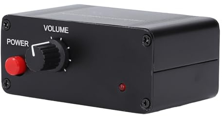 KIMISS Zweikanaliger -Vorverstärker mit 20 DB Verstärkung – NE5532 Isolationsverstärker für den Heim- und Studiogebrauch, 3,5-mm-Eingangsausgang
