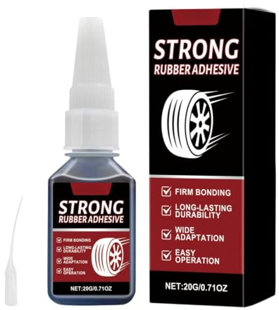 Black Rubber Cement Glue,Extra Strong Waterproof Rubber Sealant for Tire