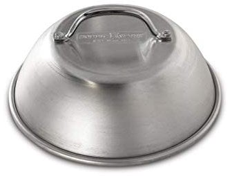 Nordic Ware 365 Indoor/Outdoor Cheese Melting Dome, Dome to Melt Cheese on Burgers, Dome for Melted Cheese, Aluminium Cheese Melter made in the USA, Silver