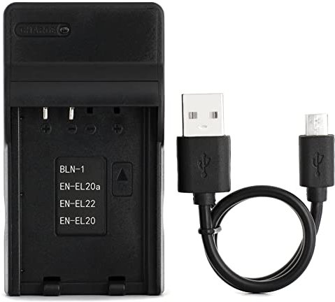 EN-EL20 USB Caricatore per Nikon 1 AW1, 1 J1, 1 J2, 1 J3, 1 J4, 1 S1, 1 S2, 1 V3, Coolpix A Fotocamera e Altro