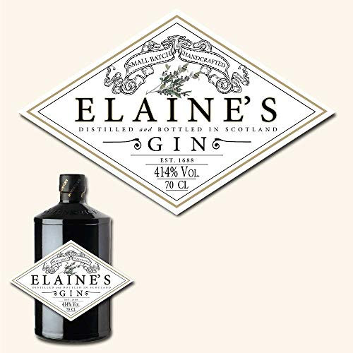 Affiche Prints L12 Personalised Scottish Cucumber Gin Bottle Label For Any Occasion!