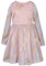 BONNY BILLY Vestito Bambina Elegante Cerimonia Principessa Glitter Tulle Manica Lunga 10-11 Anni Rosa