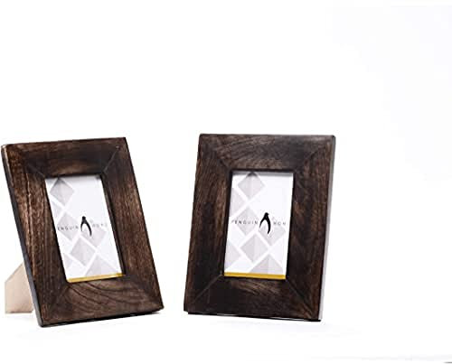 Penguin Home Portrait und Landschaft Orientierung 2 Foto-Rahmen-Set, 8-Inch Länge x 6-Inch Höhe, Verbranntes Braun, 20 x 15 cm, 3572