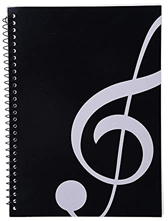 KingPoint Leeres Notennotizbuch 50 Seiten Notenblatt Spiralnotizbuch Musiknotizbuch, Klaviernotizbuch Zubehör