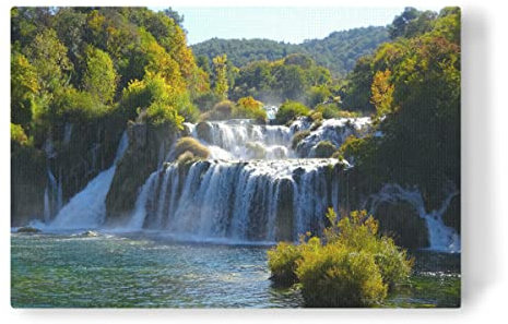 artboxONE Leinwand 150x100 cm Natur Krka Nationalpark, Kroatien von sommersbilder