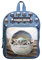 Bagtrotter Rucksack mit Tasche, 31 cm, Motiv: Yoda Star Wars/The Mandalorian, Blau/Beige
