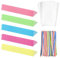 WANDIC Lollipop Cake Pop Kits, 100 palitos de Papel Coloridos y 100 Bolsas de Dulces Transparentes y 100 palitos y envoltorios para Hacer paletas, Dulces, Chocolate, Galletas y postres