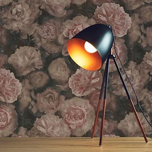 TADESSI Tapete Rosen Valentin M1-No.377 Vliestapete Rosa Rot Blumentapete Floral für Wohnzimmer Schlafzimmer Küche