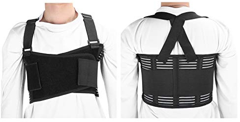 1 Uds. Soporte de costilla para el pecho, soporte ajustable para lesiones de esternón, cinturón de protección, cinturón para costillas, envoltura de carpeta Abdominal, banda de soporte para el vientre