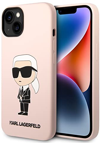 Karl Lagerfeld KLHCP14MSNIKBCP Hülle für iPhone 14 Plus 6,7 hardcase Rosa Silic