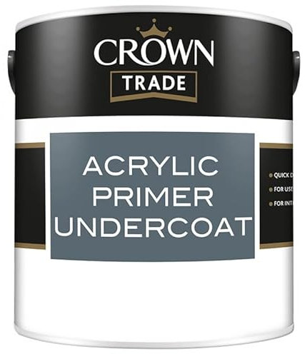 Crown Acrylic Primer Undercoat Paint 2.5l White