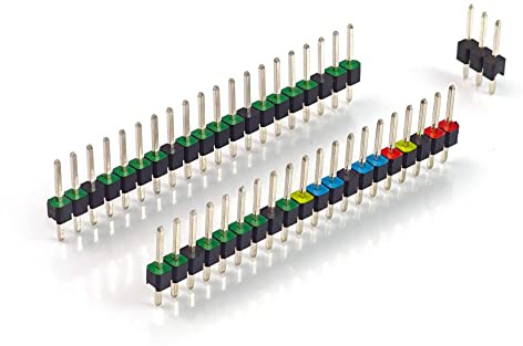 BerryBase Stiftleisten/Pin Header Set für Raspberry Pi Pico, farbig kodiert, Oben