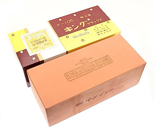 King K-105 1200 Grit Extra Large Japanese Sharpening Stone #1200 Sharpening Knives Tools Made in Japan