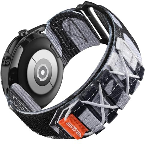 Bandletic Uhrenarmband 22mm Kompatible mit Samsung Galaxy Watch 3 45mm/Huawei Watch GT4/GT3/GT2 46mm Armband, Nylon Sport Ersatzarmband für Galaxy Watch 46mm/Garmin Venu 3/2 for Men Women,L/Camouflage