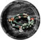 Vassoio in marmo nero e grigio naturale per gioielli, vassoio in marmo per gioielli, vassoio porta gioielli, vassoio decorativo rotondo da 15 cm, vassoio decorativo per la casa, cattura tutti i vassoi