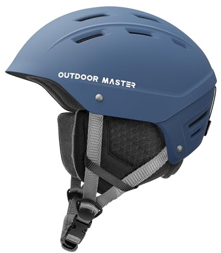 OutdoorMaster Kelvin II Unisex Skihelm - Schneesporthelm für Skifahren/Snowboard mit Belüftungssystem, Schneehelm für Herren, Damen & Jugend