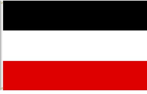 Lixure Flagge Deutsches Kaiserreich 150x240cm Deutsches Reich Fahne -Polyester, Digitaldruck, lebendige Farbe, lichtbeständig, doppelt genäht, mit Messingösen für Garten Innen- Außenbereich