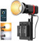 GVM PL60B 60 W Videoleuchte für COB-Studio-Beleuchtung, tragbare Beleuchtung für Aufnahme, LED-Videobeleuchtung, tragbar, für den Außenbereich, Projektor für App-Steuerung