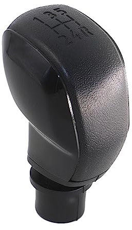 Pomo De Cambio para Peugeot 208 I para MK1 2012-2019 5 velocidades Manual Perilla de Caja de Cambios de Coche Perilla de Cambio de Caja de Cambios Pomo Palanca Cambios (Color : Negro)