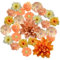 EnixwH Fiori Artificiali Realistici, 4,5 CM Fiori Finti per Decorazioni Rose Finte per Decorazioni per Bouquet DIY Matrimonio Centrotavola Decorazione Domestica Festa Casa Nozze (Giallo)
