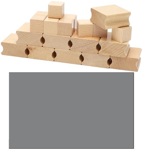 Yuragim Stempelgummi Laser, A4 Gummistempel zum Lasern mit 20 Stück Blanko-Stempelhalter aus Hartholz für Lasergravur, Laser Gummi Blatt Pad für DIY Crafts Stamp Gravurmaschinen, DIY-Stempel, 2cm/4cm