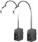 Lunartec Steckdosenlampen: 2er-Set Dimmbare CCT-LED-Steckerleuchten mit Steckdose, schwarz (Leselampe Wand, Leselampe Bett mit USB Ladestation, Netzteil)