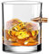 Verres à Whisky avec Balle Calibre – Verres en Cristal sans Plomb – Cadeau Original pour Homme, Papa, Amateur de Bourbon ou Scotch – Anniversaire, Noël, Saint-Valentin (A-1pc)