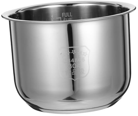 Cabilock Olla Arrocera Inoxidable Compatible con Cocinas Multifuncionales Hervir Vaporizar y Guisar de Limpiar y Mantener